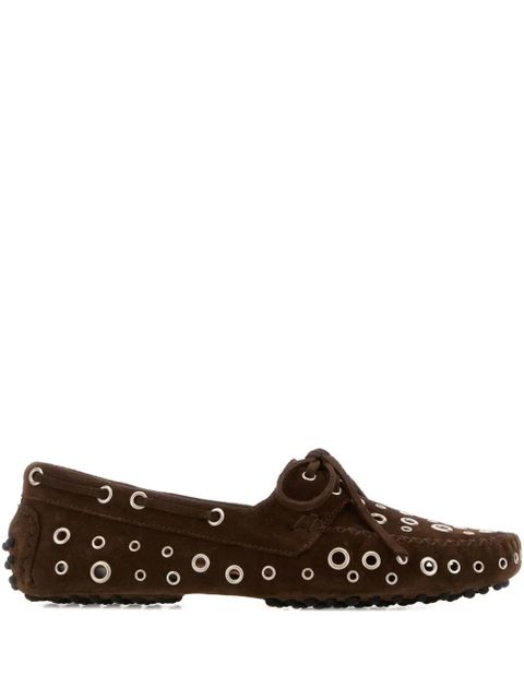 Gimaguas Car eyelets suede loafers - Brown - zdjęcie produktu nr 1