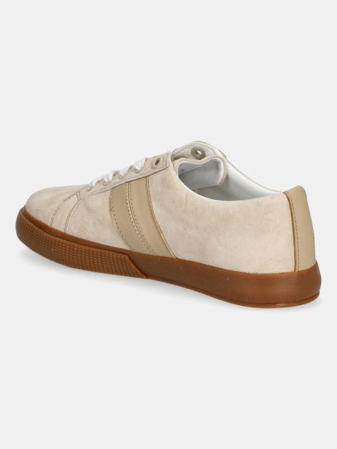Lauren Ralph Lauren sneakersy zamszowe Janson II damskie kolor beżowy 802868344004