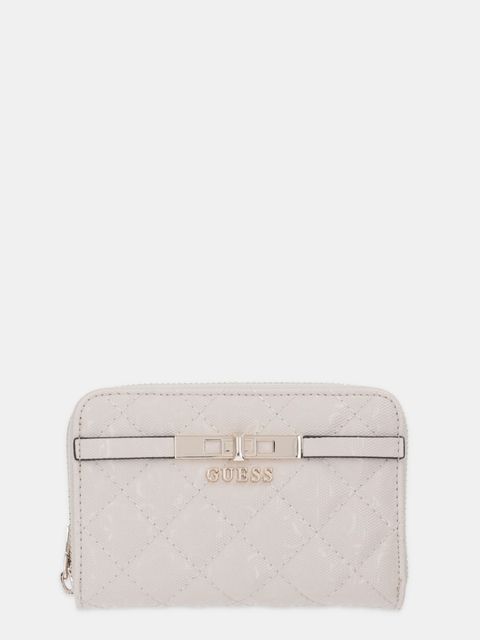 Guess portfel IDRA damski kolor beżowy SWGG81 57140