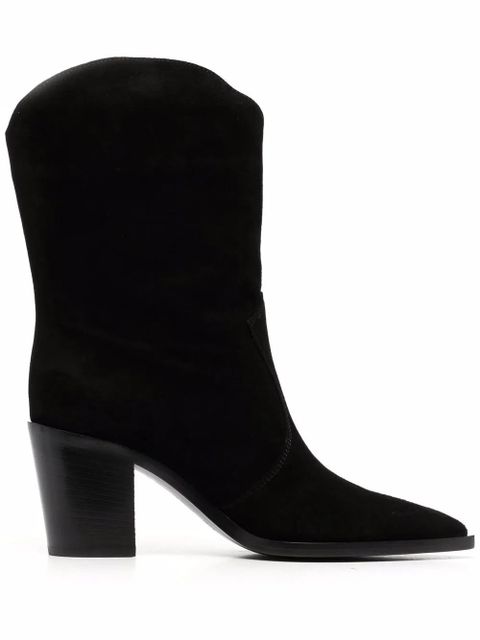 Gianvito Rossi 70mm Denver cowboy boots - Black - zdjęcie produktu nr 1
