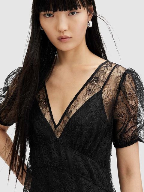 AllSaints sukienka RAYNA LACE DRESS - zdjęcie produktu nr 2