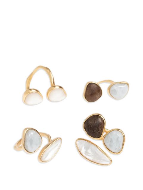 Cult Gaia Ina stone detail ring - Gold - zdjęcie produktu nr 1