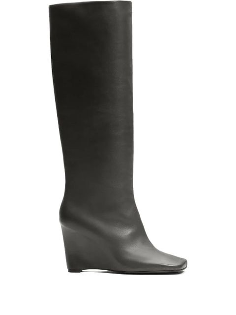 AMI Paris 90mm two-tone knee-high boots - Grey - zdjęcie produktu nr 1