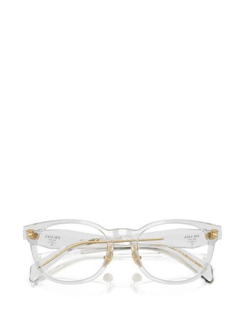 Prada Eyewear round-frame glasses - White