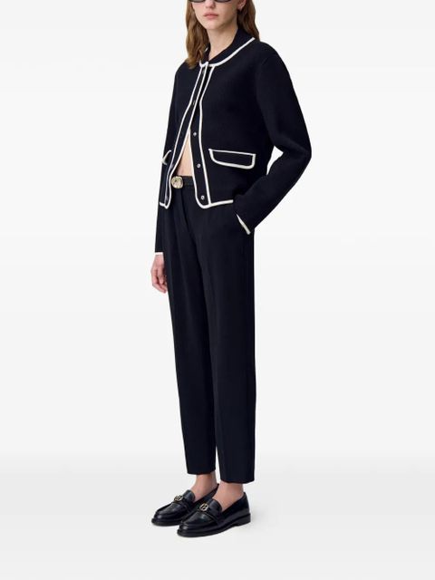 Claudie Pierlot cropped tailored trousers - Black
