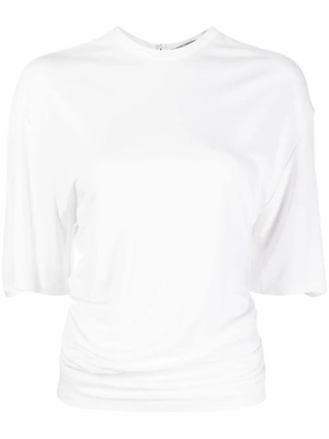 Christopher Esber gathered-detail T-shirt - White - zdjęcie produktu nr 1