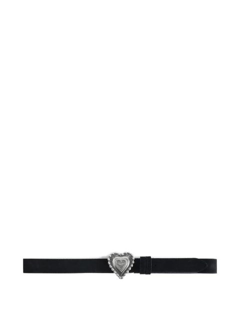 Zadig&Voltaire Santa Fe heart-buckle belt - Black - zdjęcie produktu nr 1