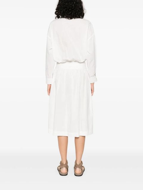 PINKO cotton midi dress - White