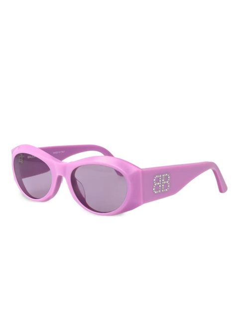 Balenciaga Eyewear geometric-frame sunglasses - Pink