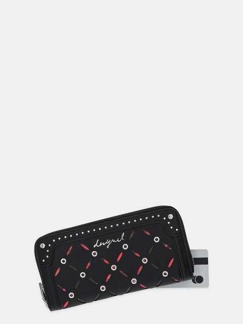 Desigual portfel YANKEE FIONA BLACK damski kolor czarny 25WAYP33