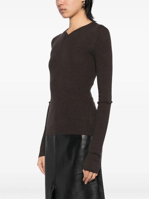 KHAITE Tania top - Brown