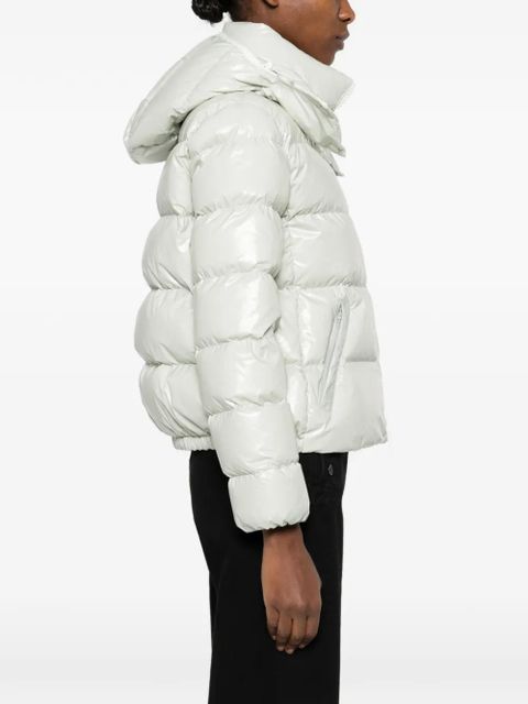 Moncler Andro padded shiny jacket - Green