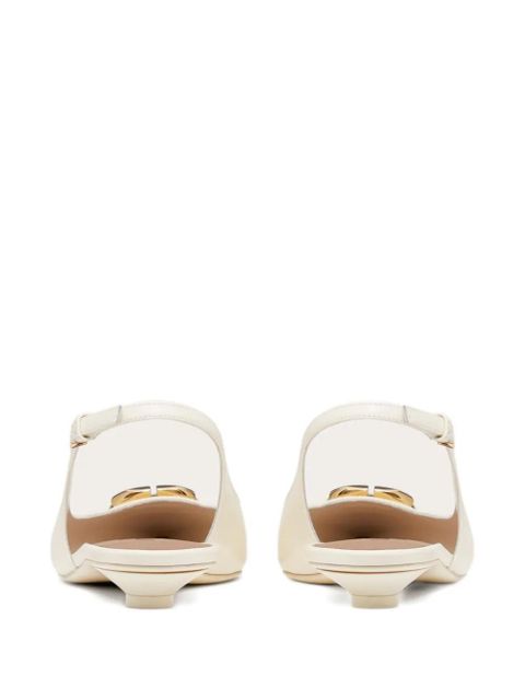 Valentino Garavani 20mm VLogo The Bold Edition slingback pumps - White