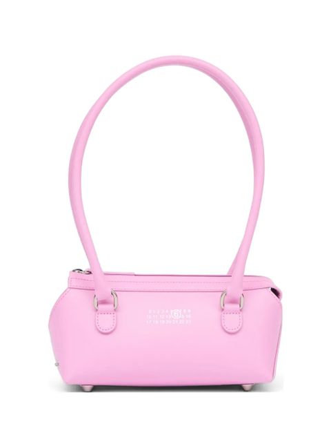 MM6 Maison Margiela mini Bauletto J zip leather shoulder bag - Pink - zdjęcie produktu nr 1