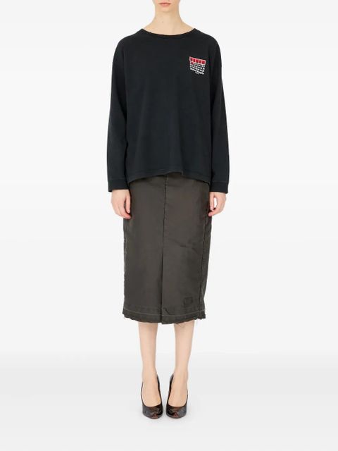 Maison Margiela bingo-print cotton sweatshirt - Black