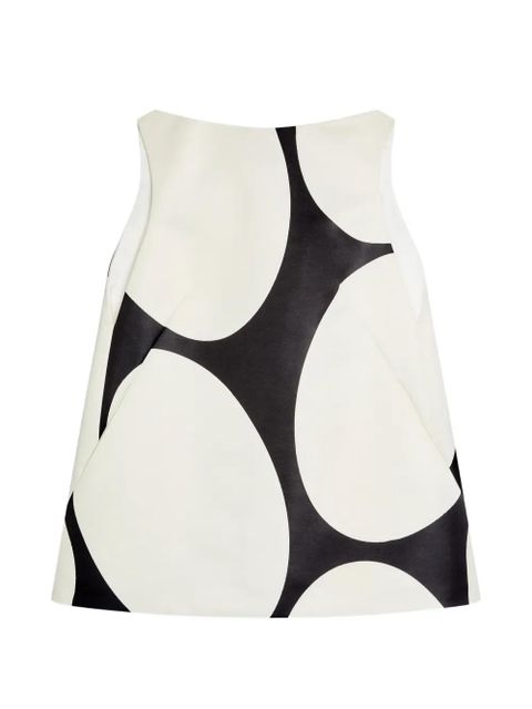 DRIES VAN NOTEN Dabel Giant Egg satin mini dress - Neutrals - zdjęcie produktu nr 1