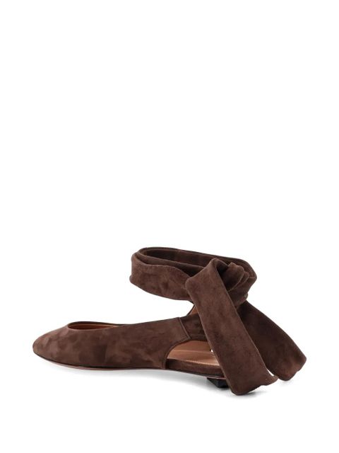 The Attico Cloe flat mules - Brown