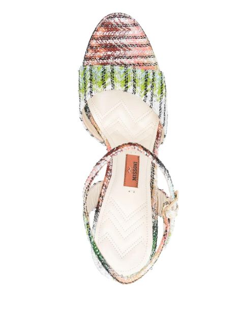 Missoni 145mm sequinned sandals - Black