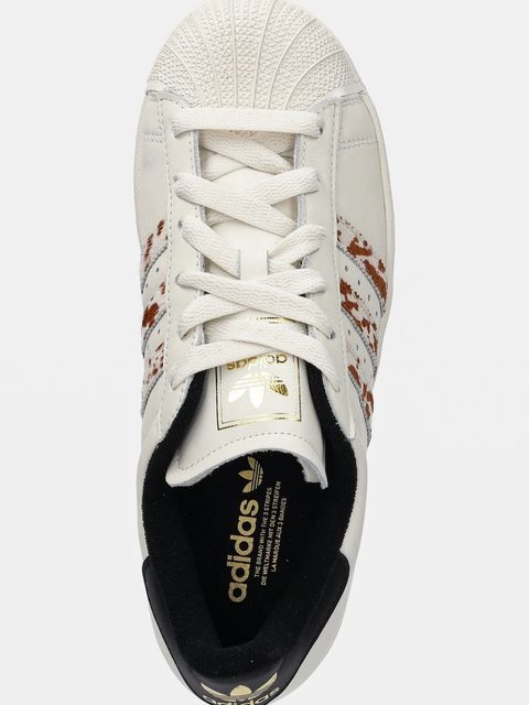 adidas Originals sneakersy skórzane Superstar II W damskie kolor beżowy JQ6473