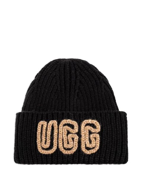UGG logo-embroidered beanie - Black - zdjęcie produktu nr 1