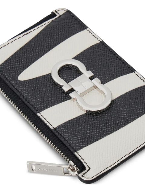 Ferragamo animal-motif card holder - Black