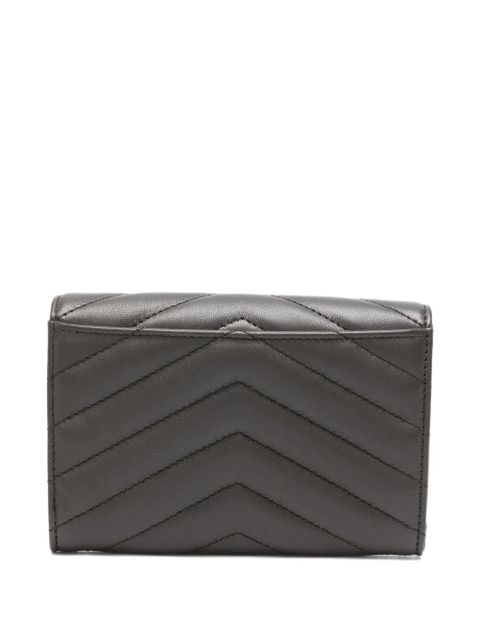 Saint Laurent logo-plaque wallet - Brown - zdjęcie produktu nr 2