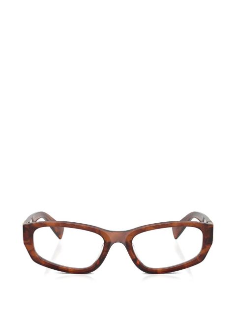 Miu Miu Eyewear logo-detail glasses - Brown - zdjęcie produktu nr 1