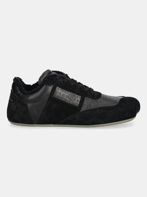 MM6 Maison Margiela sneakersy skórzane damskie kolor czarny S66WS0106