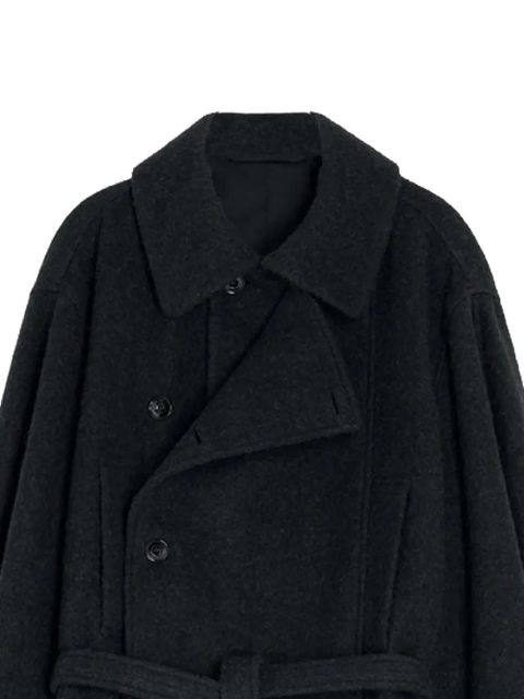 LEMAIRE belted double-breasted coat - Black - zdjęcie produktu nr 2