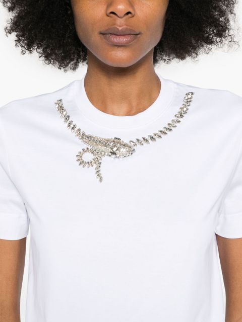 Givenchy crystal-detail T-shirt - White