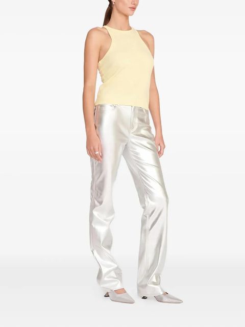 STAUD metallic-effect trousers - Silver - zdjęcie produktu nr 2