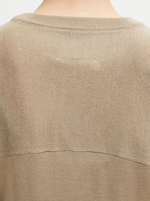 MM6 Maison Margiela sweter damski kolor beżowy lekki S62HL0040.M13188.114