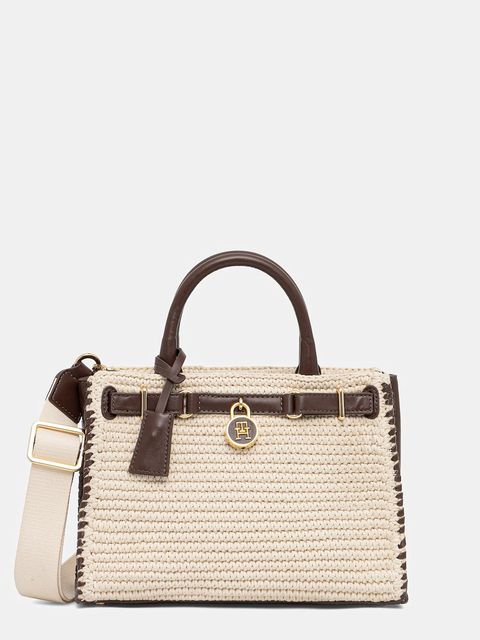 Tommy Hilfiger torebka kolor beżowy AW0AW17636 - zdjęcie produktu nr 1