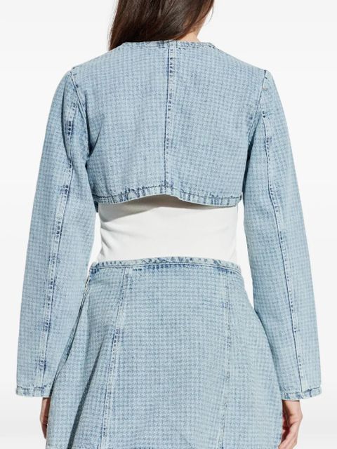 Diesel De-Terri-S button crop jacket - Blue