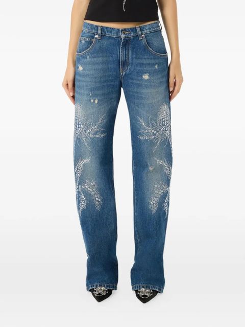 Blumarine stud-embellishment jeans - Blue