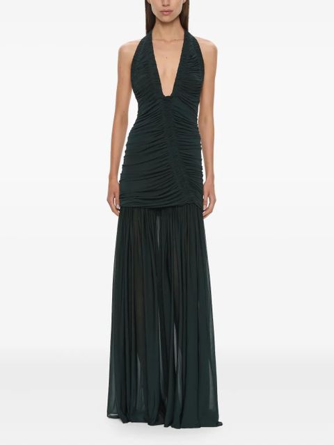 Christopher Esber Orion ruched gown - Black - zdjęcie produktu nr 1