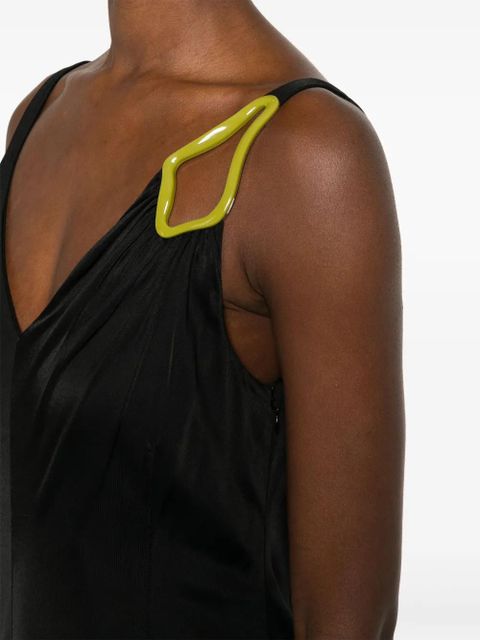 Lanvin eyelet-detailing dress - Black