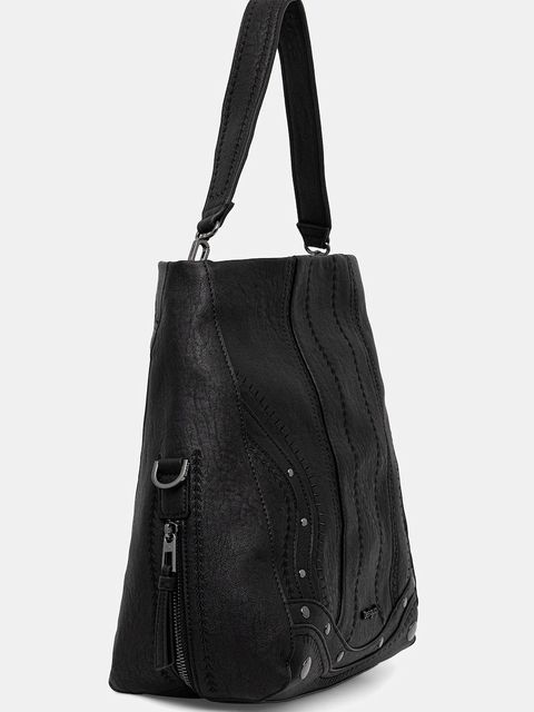 Desigual torebka EMBRO PATCH LOVERTY B kolor czarny 25WAXPAA