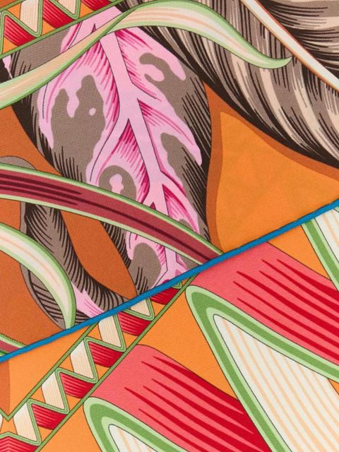 Ferragamo silk scarf - Orange