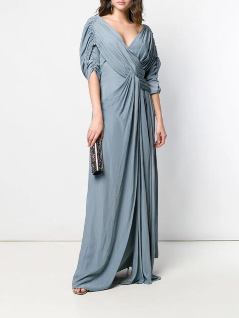 Lanvin long draped dress - Blue - zdjęcie produktu nr 2