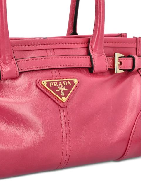 Prada buckle leather shoulder bag - Pink
