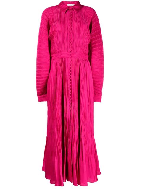 Simkhai Indiana pleated maxi dress - Pink - zdjęcie produktu nr 1