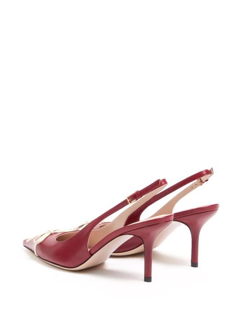 Valentino Garavani 80mm Bepointy VLogo slingback pumps - Red