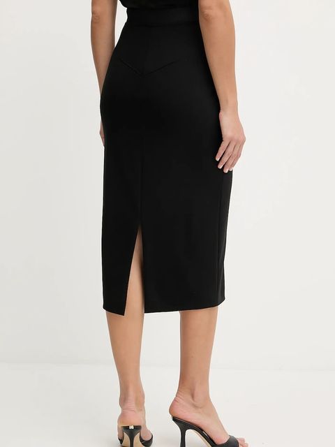 BOSS spódnica kolor czarny midi ołówkowa 50541985