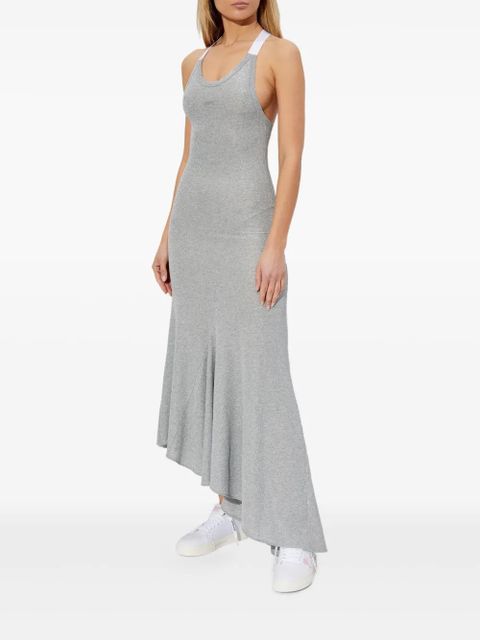 Off-White ribbed-knit midi dress - Grey