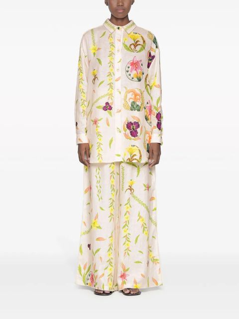 Agua By Agua Bendita Cecilia Marina floral-print shirt - Pink - zdjęcie produktu nr 2