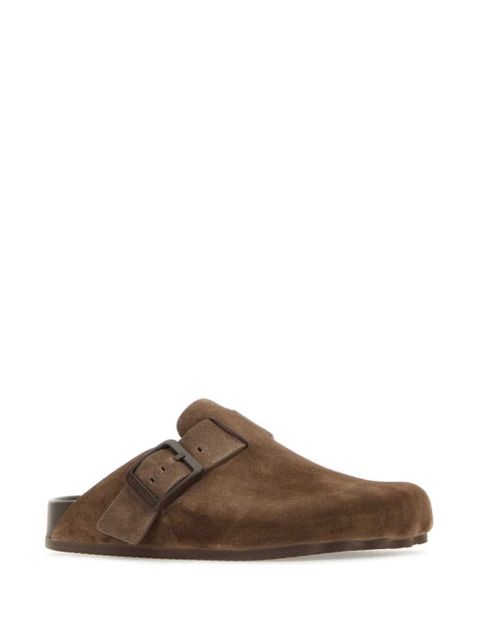 Balenciaga Sunday suede mules - Brown