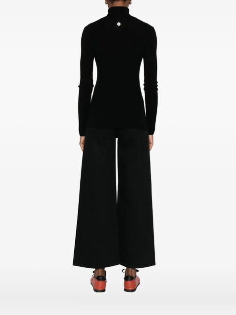 Maje ribbed high-neck top - Black - zdjęcie produktu nr 2