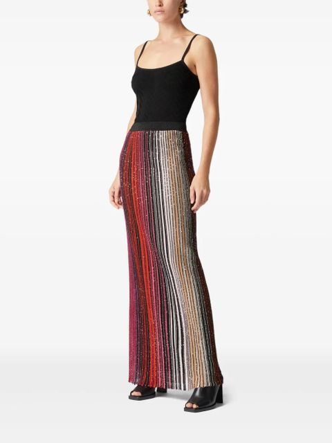 Missoni sequin-embellished striped maxi skirt - Black - zdjęcie produktu nr 2