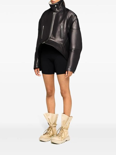 JW Anderson curved leather jacket - Black - zdjęcie produktu nr 2